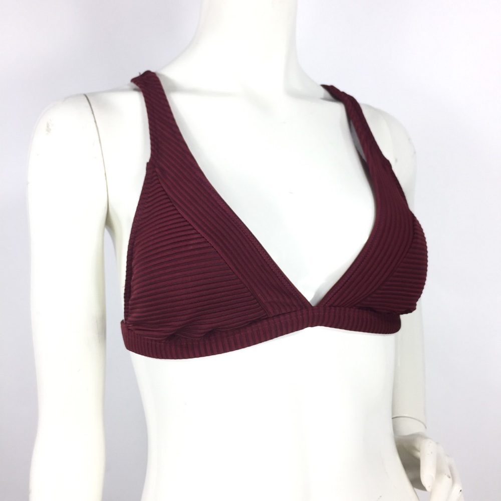 La Blanca Swimwear Cross Back Top Crimson 8 - Picture 2 of 15